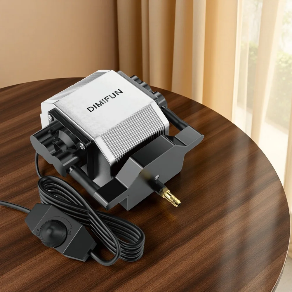 

Mini portable universal air compressor, 28W, 60 liters/minute, silent, adjustable speed air pump woodworking tools professional