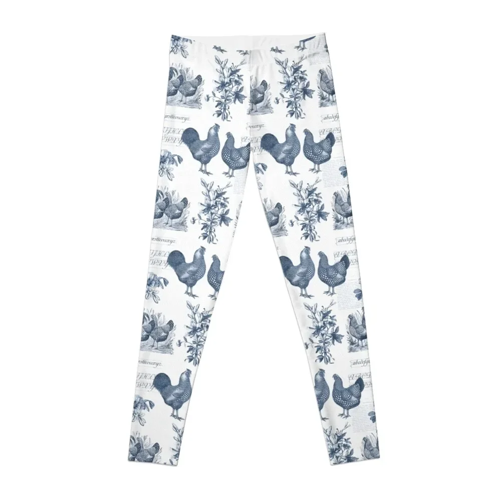 

Wyandotte Chickens Vintage Toile Leggings sport set gym clothing Womens Leggings