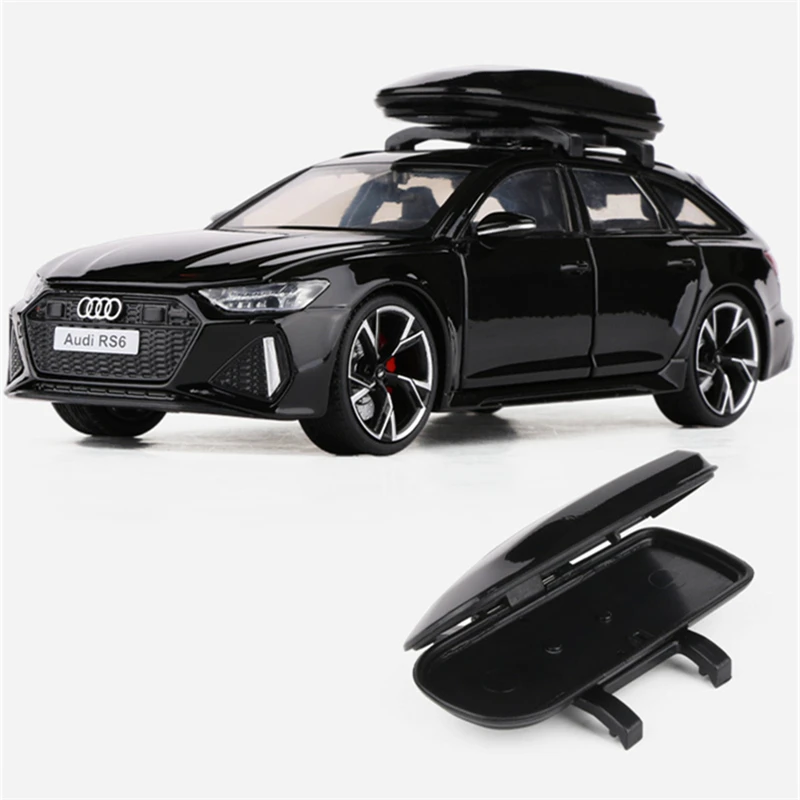 1/32 Audi RS6 Avant Alloy Station Wagon Car Model Diecast Metal Toy Vehicles Car Model Simulation Sound and Light Kids Toys Gift