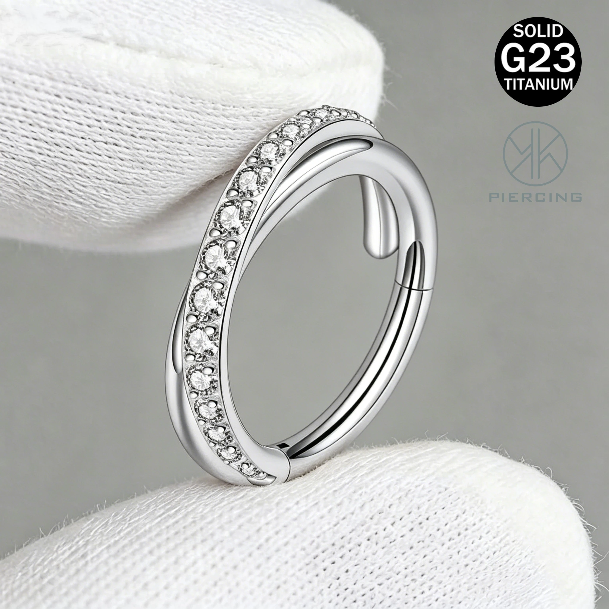 Clicker Ring Seamless - 1pcs 16G cartilagine orecchino anello del