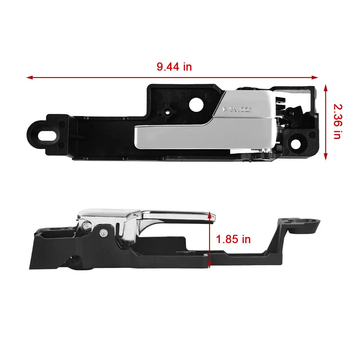 

Front Inner Inside Door Handle Chrome Passenger Side for Ford Fusion MKZ Milan 06-12 6E5Z5422600AA