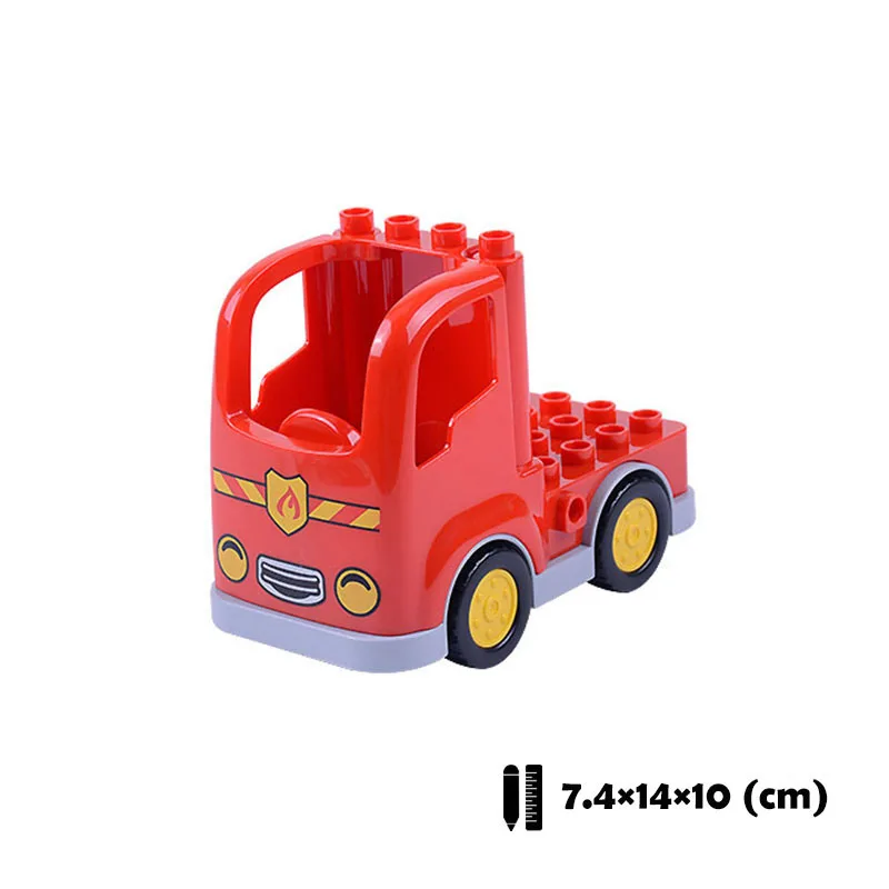 Airplane Police Car Big Building Blocks Vehicle Fire Truck Ambulance Accessory Compatible Original Bricks Toys For Children Gift