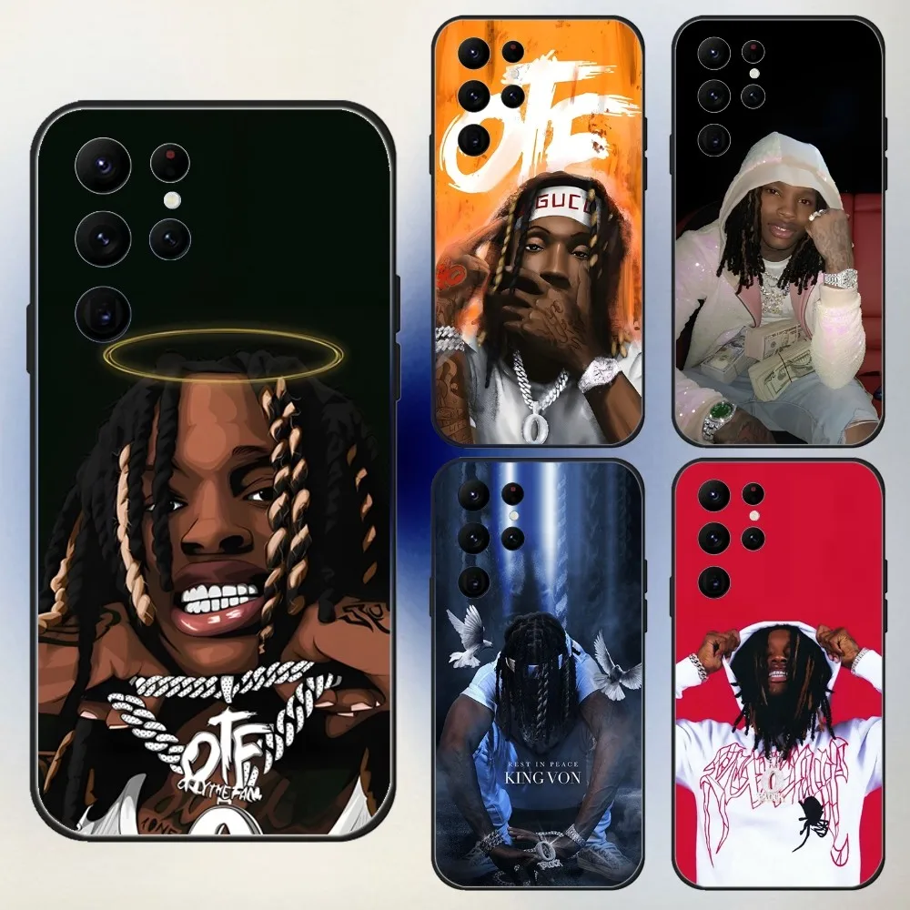 Rapper K-King V-Von Singer Grandson Phone Case For Samsung S25,24,23,30,21,10,9,Ultra,Plus,Lite,FE,5G Black Soft Case