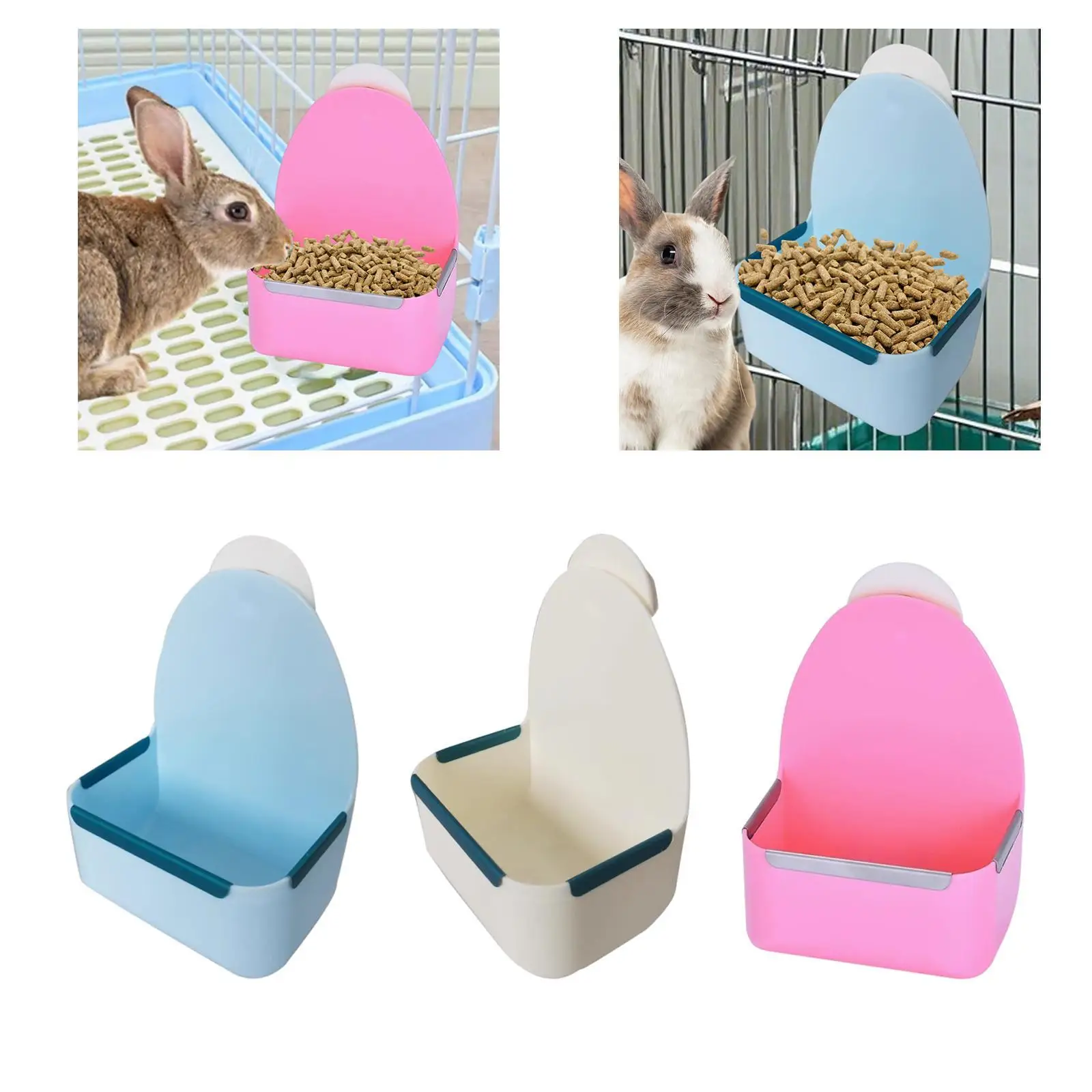 Guinea Pig Hay Feeder Easy Refill Bin Feeder Food Basket Grass Frame Rack for Hedgehog Hamsters Small Animals  Chinchilla
