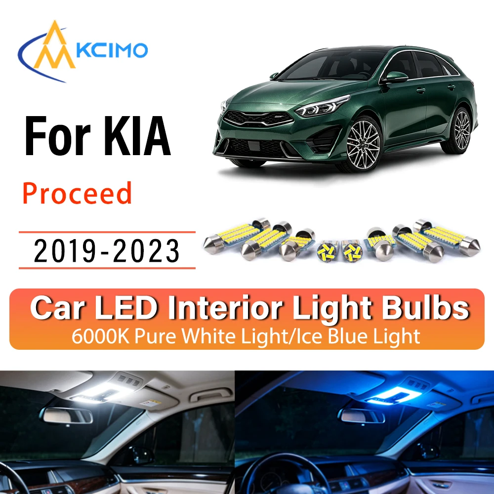 Premium Cozy LED Interior Lights For KIA Proceed 2019-2023 Reliable, Blue Light, White Light Kit Long Lasting Quick Setup