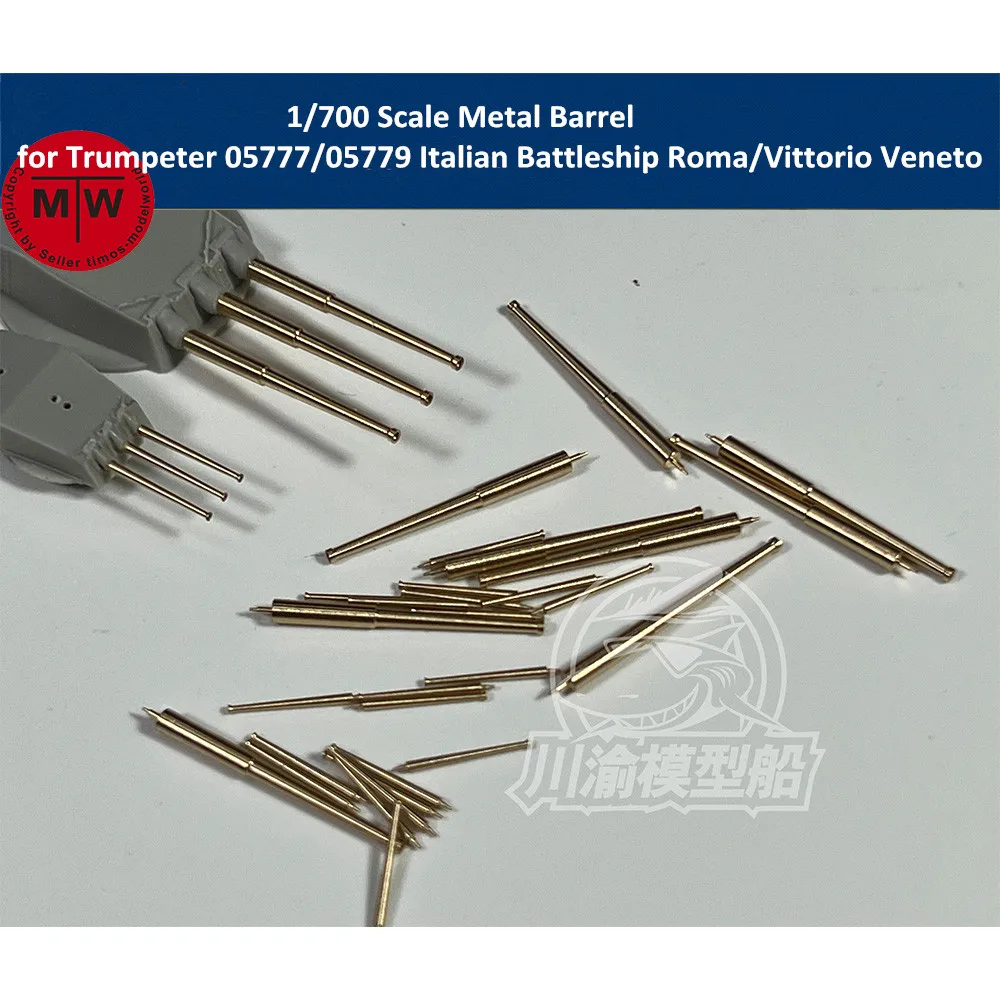 

Металлический ствол в масштабе 1/700 для модели Trumpeter 05777/05779 Italian Navy Battleship Roma/Vittorio Veneto # CYG095