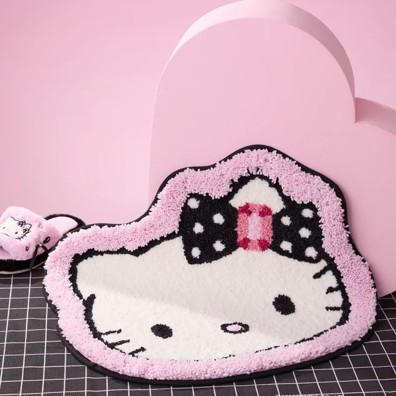 

Hello Kitty Light Up Rug Sparkle Party Collection Glowing Floor Mat for Girls Kids Room Decor