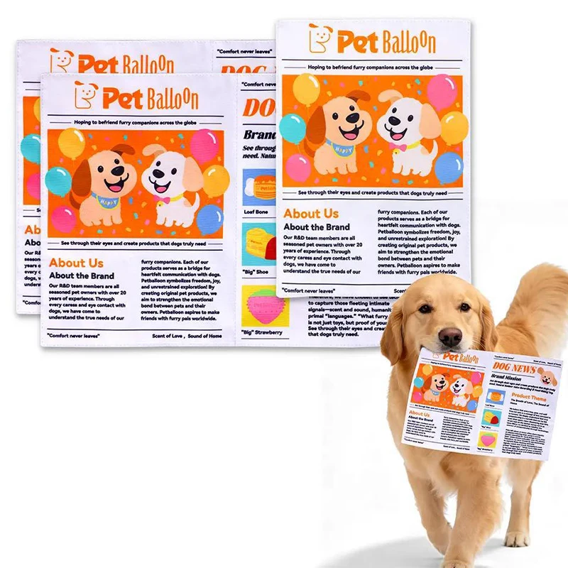 Langlebiges Zeitungspapier-Haustier-Kauspielzeug, interaktives Knister-Hundespielzeug für kleine und mittelgroße Pudel, Teddy, bissfestes, waschbares Hundespielzeug ﻿