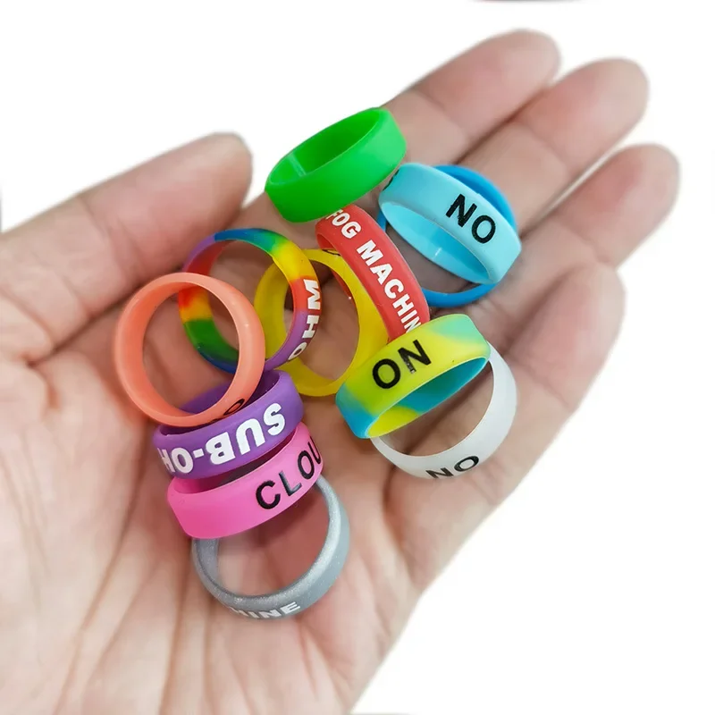 New 10pcs Fishing Rod Handle Protective Case Lure Silica gel Rod Clip O-shaped Ring Protector Random Color Tackle Anti-Slip Ring