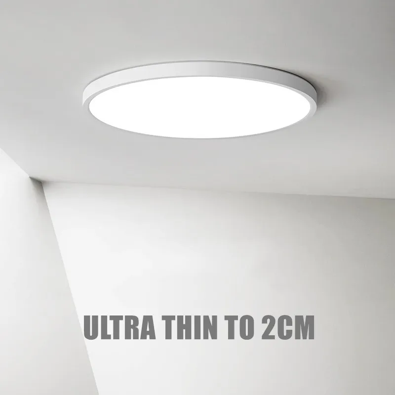 Lámparas de techo Led ultradelgadas para sala de estar, luces de Panel modernas para dormitorio, cocina, accesorio de iluminación interior, 30W,