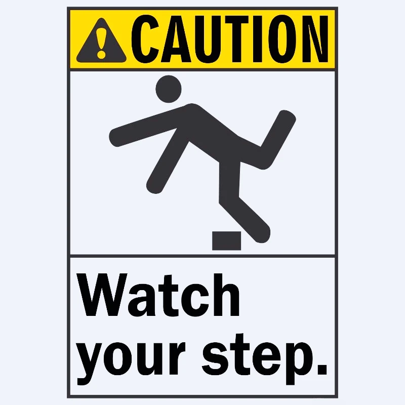 

Автомобильная наклейка Watch Your Step Sign Виниловая наклейка 13 см ПВХ KK