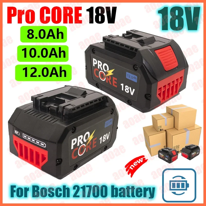 

CORE18V 10000mAh ProCORE Replacement Battery for Bosch 18V Professional System Cordless Tools BAT609 BAT618 GBA18V80 21700 Cell