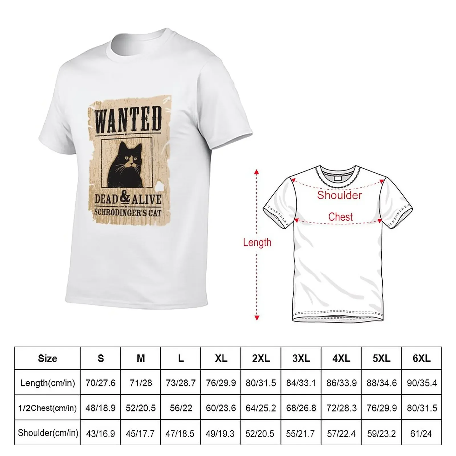 New Schrodinger's Cat T-Shirt boys t shirts cute tops kawaii clothes Aesthetic clothing T-shirts for men cotton