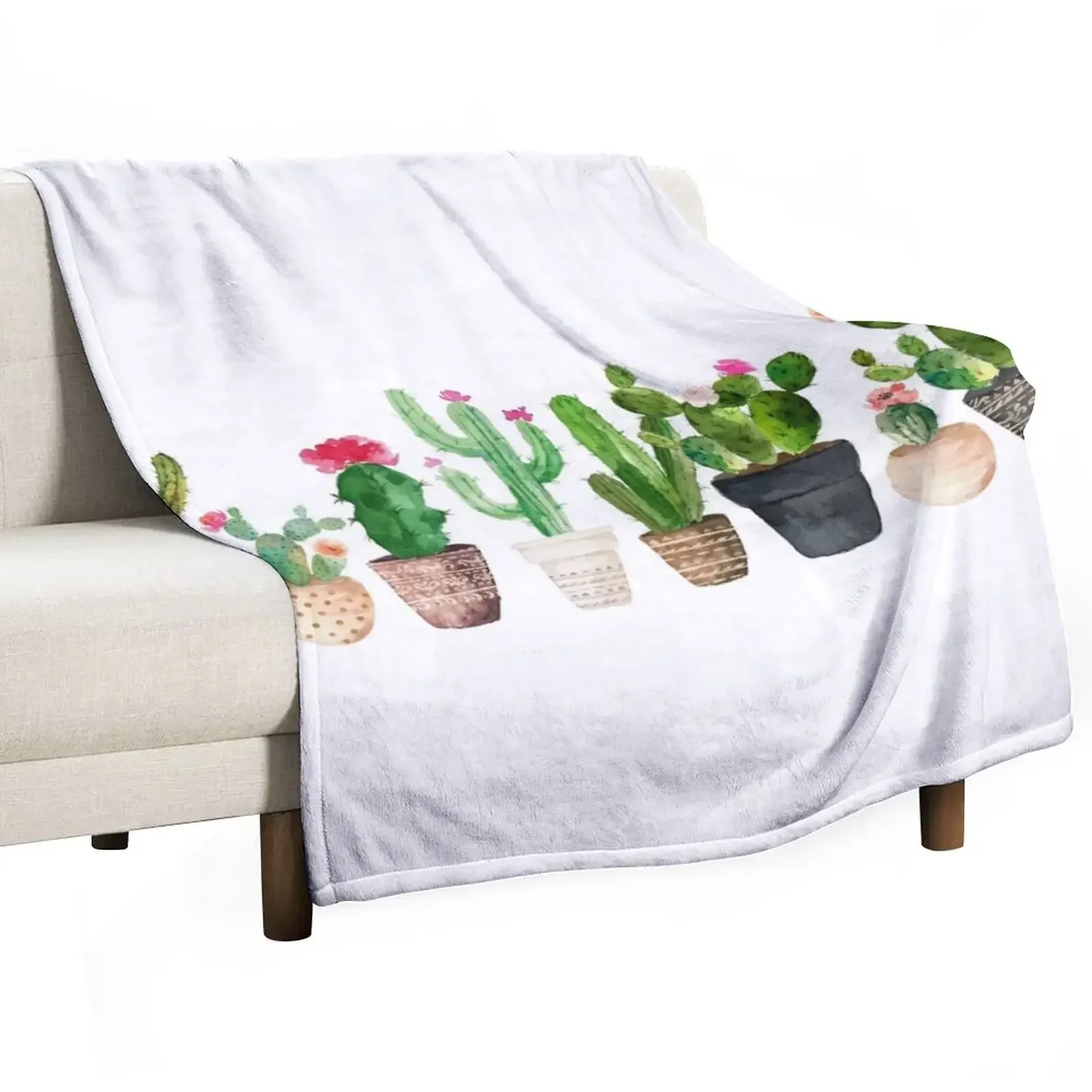 Cactus Throw Blanket Decorative Sofa Polar Decoratives Heavy Personalized Gift Tourist Blankets