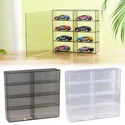 1:64 For Hot Wheels Display Box Car Model Toy Storage Cabinet Rack For Hotwheels Cars Diecast Storage Acrylic Dustproof Box