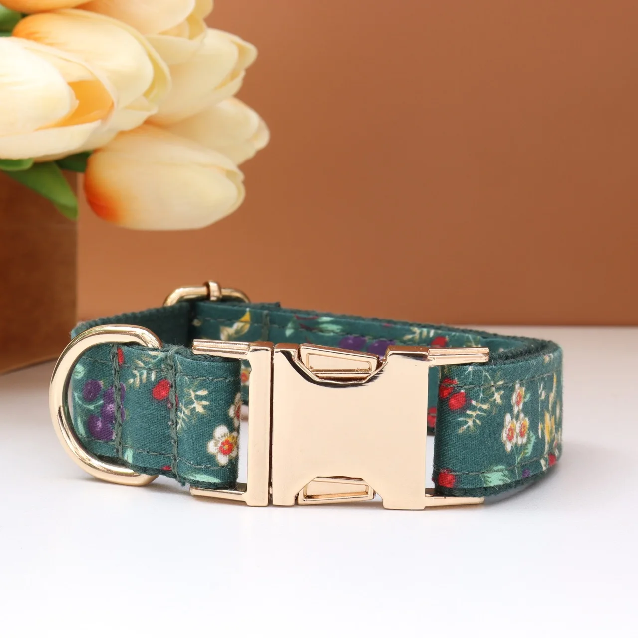 Free Engraving Personalized Light and Fresh Dog Collar,Customized Buckle for Small Medimum Large Dogs, Matching Leash Available