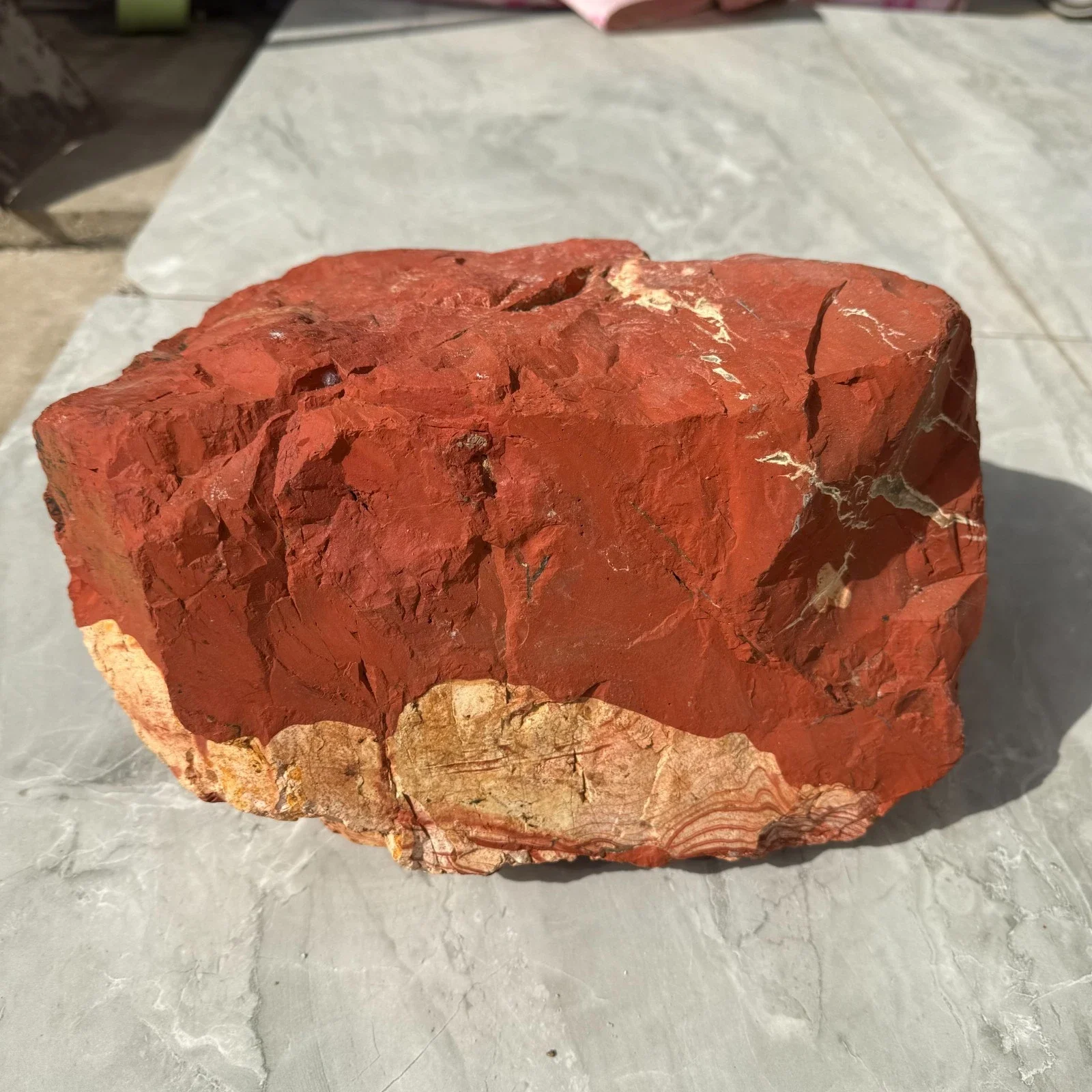 Natural Red Jasper crystal raw stone, energy gemstone, healing with spiritual energy, home decoration, purification for meditati