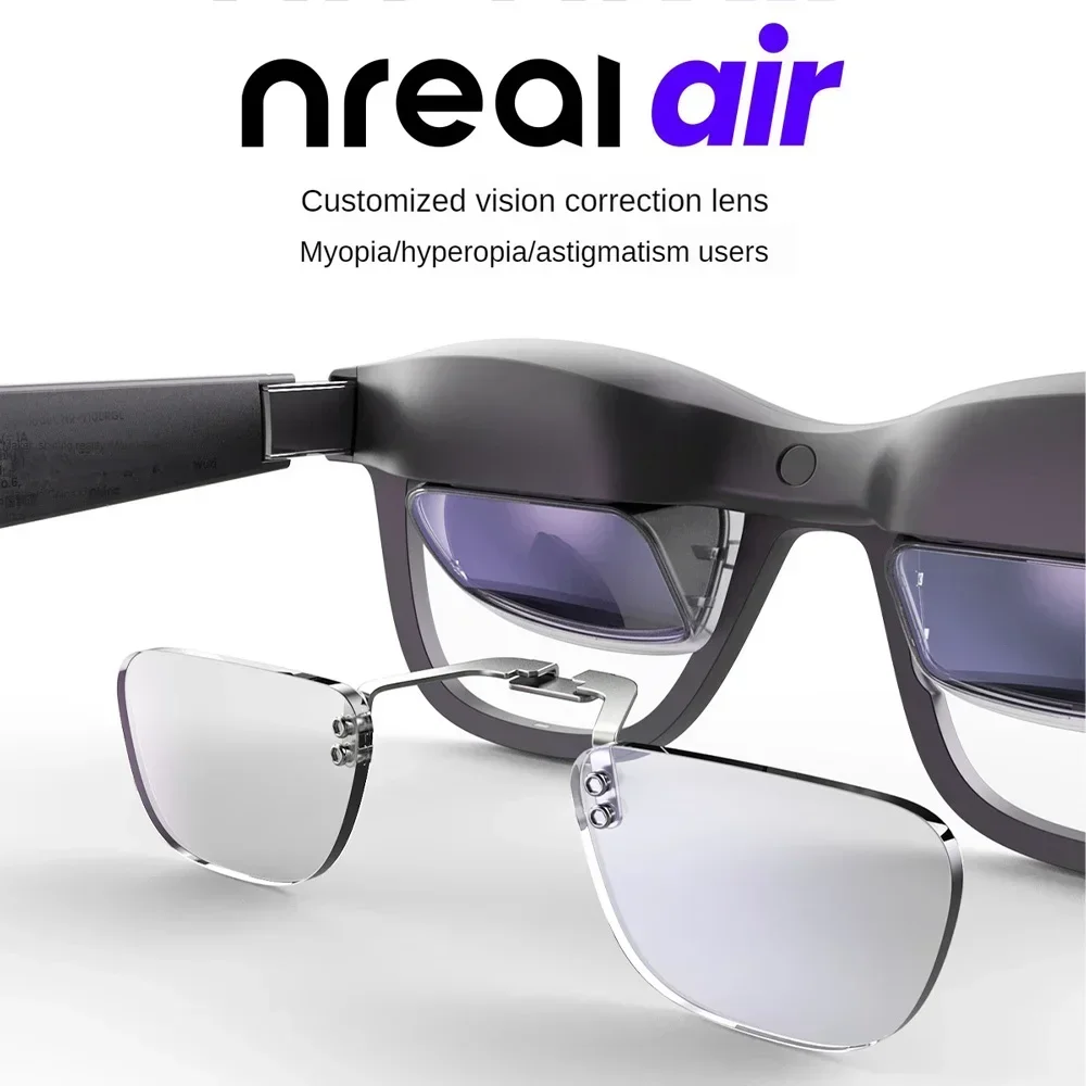 Xreal Air Nreal Air2 Pro Myopia Lens Custom Degree Smart AR Glasses  Anti-Radiation Anti-Blue Eyeglasses Prescription lenses