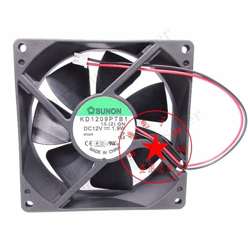 

S+ 1 of New cooling fan KD1209PTB1 DC12V 1.9W