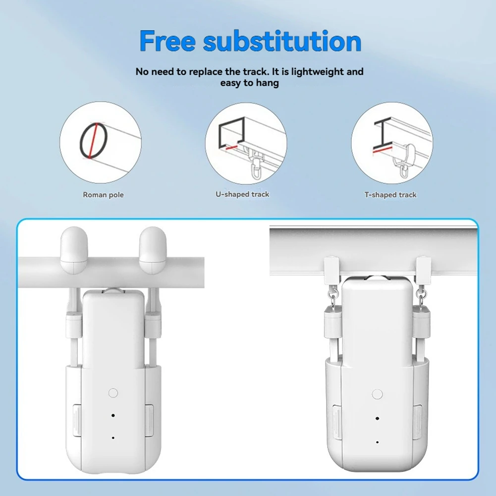 A82I-Smart Curtain Motor Timing Auto Opener Voice Control Remote Control Smart Curtain Motor For Bedroom