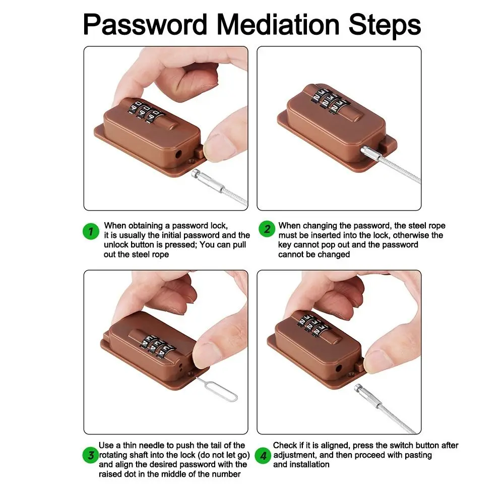 Anti-pinch Hand Safety Lock No Drilling Unisex Protection Cabinet Lock Adjustable Window Digital Password Lock for Home