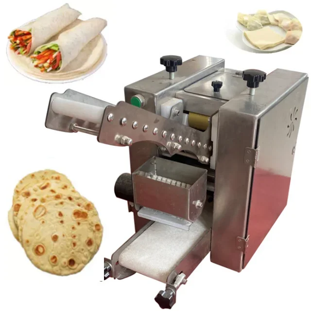 9/15/18/25cm Size Automatic Roti Chapati Maker/corn Tortilla Making Machine/dumpling Samosa Wrapper Machine