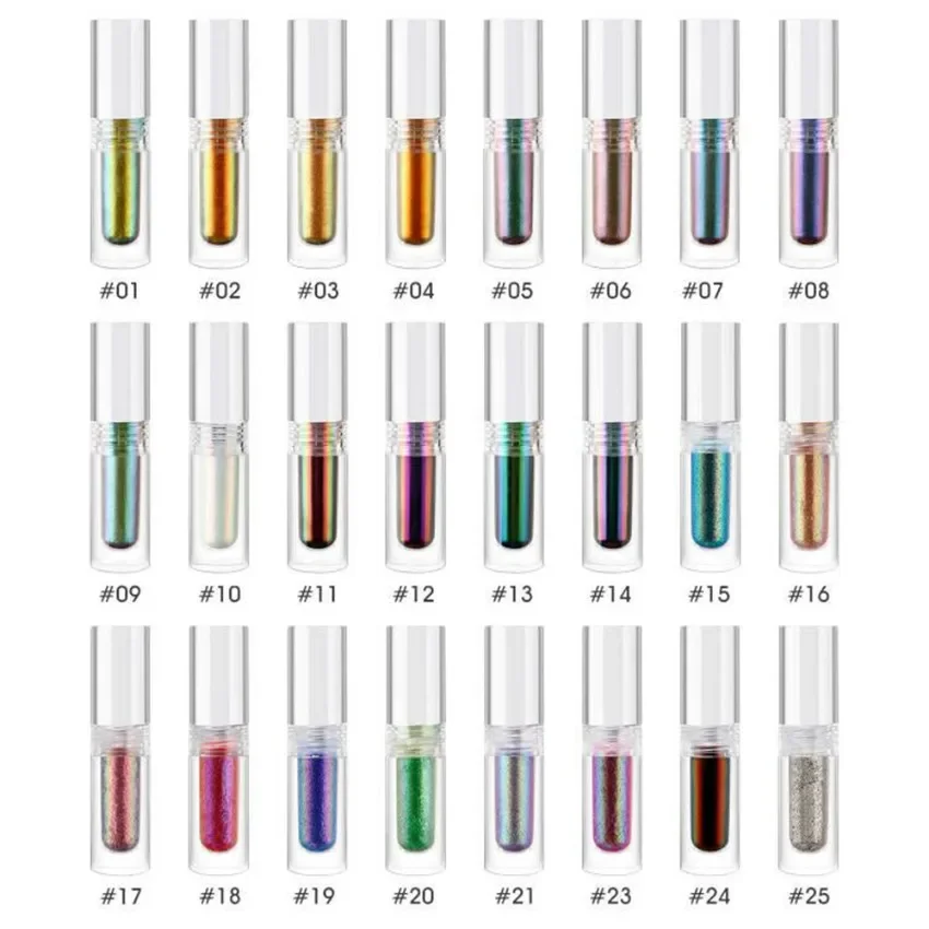 Private Label 31 Colors Optical Chameleon Liquid Eyeshadow Pigment Custom Logo Long Lasting Waterproof Pearlescent Makeup Vegan