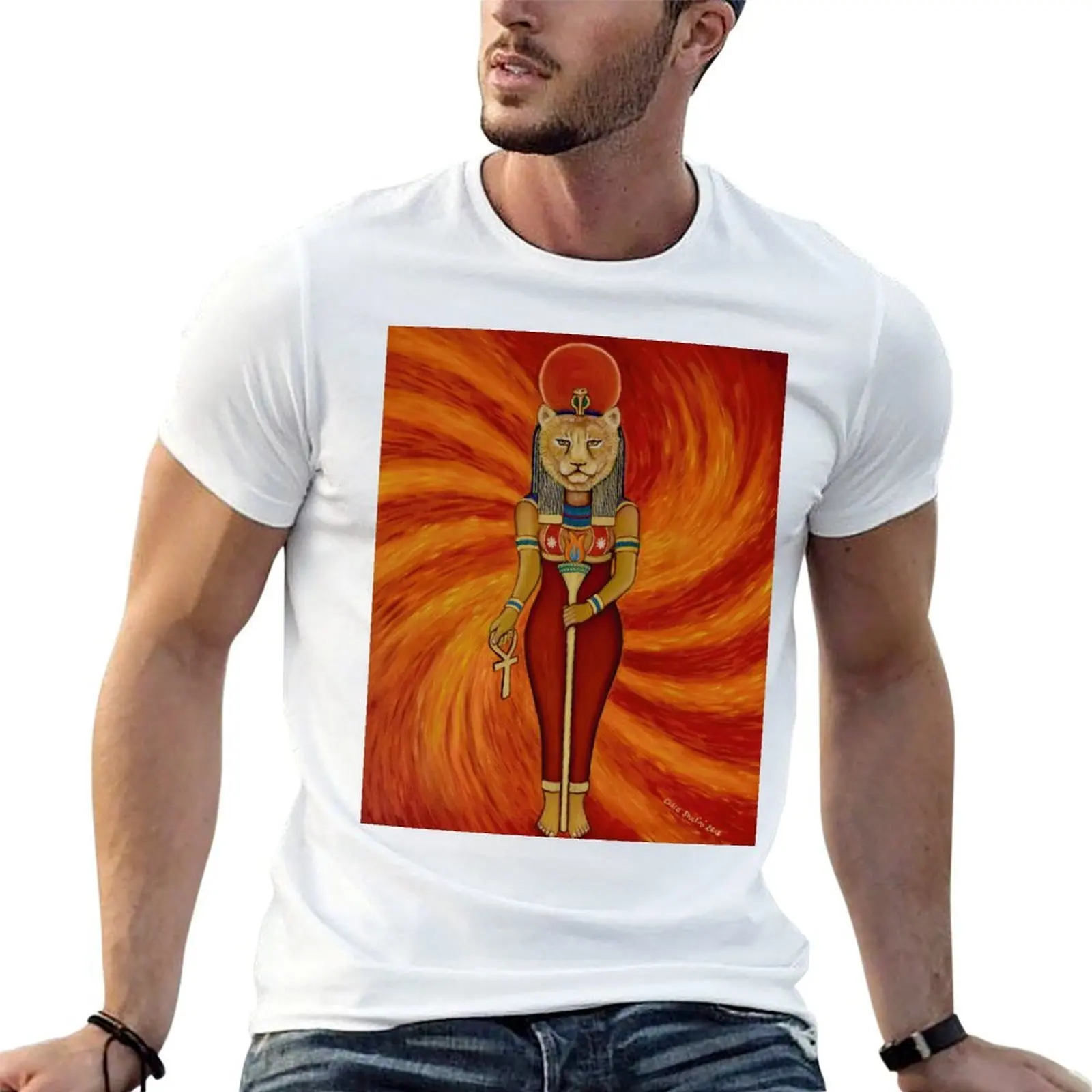 Sekhmet Egyptian Lioness Goddess T-Shirt quick-drying croswit shirt man workout shirts for men