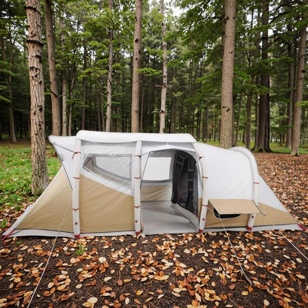

New 14 Square Metre Camping Glamping Tent Waterproof Inflatable Tunnel Tent for Travel