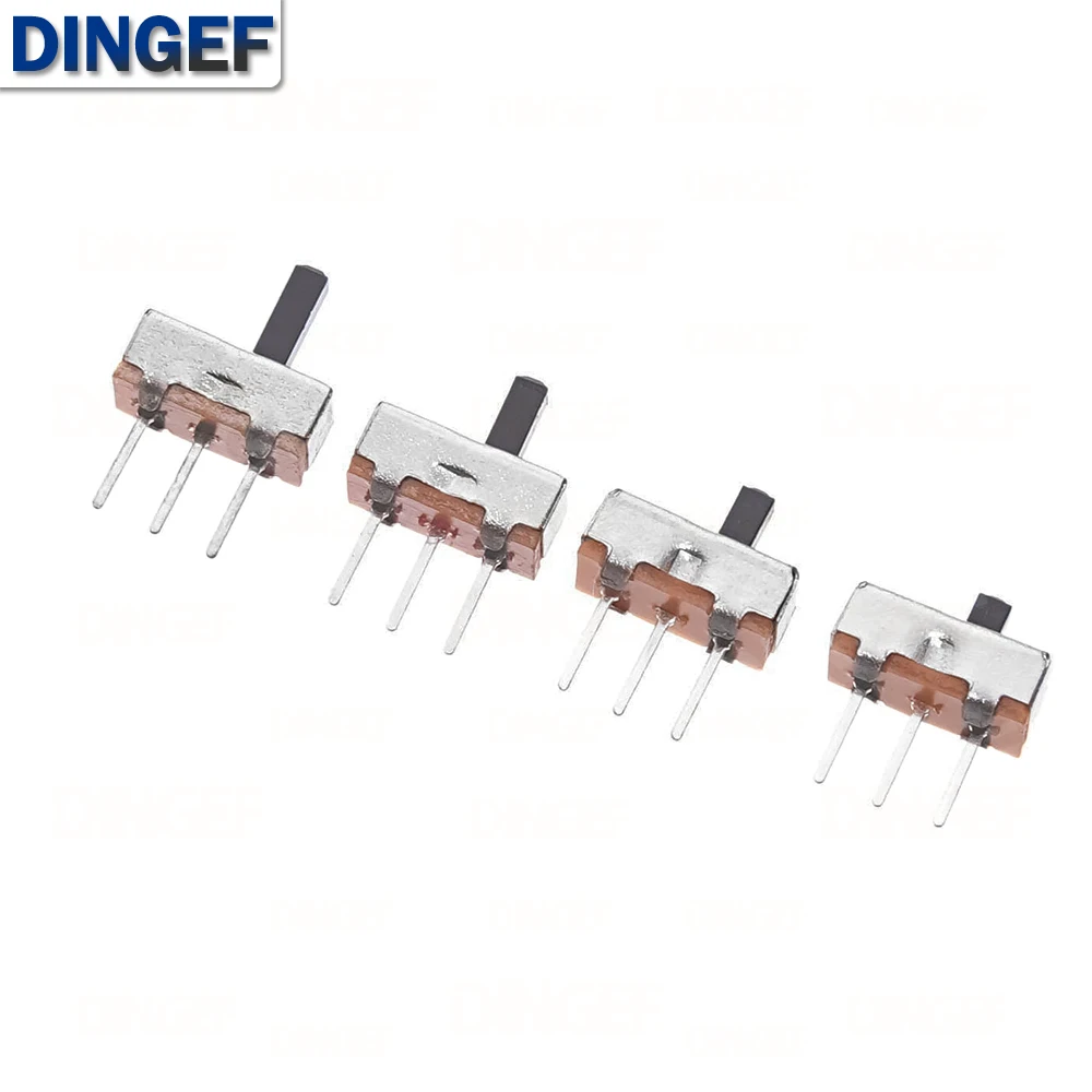 20PCS SS12D00 Toggle Switch 2 Position SPDT 1P2T 3 Pin Mini Power Switch  PCB Panel Mini Vertical Slide Switch  for Audio