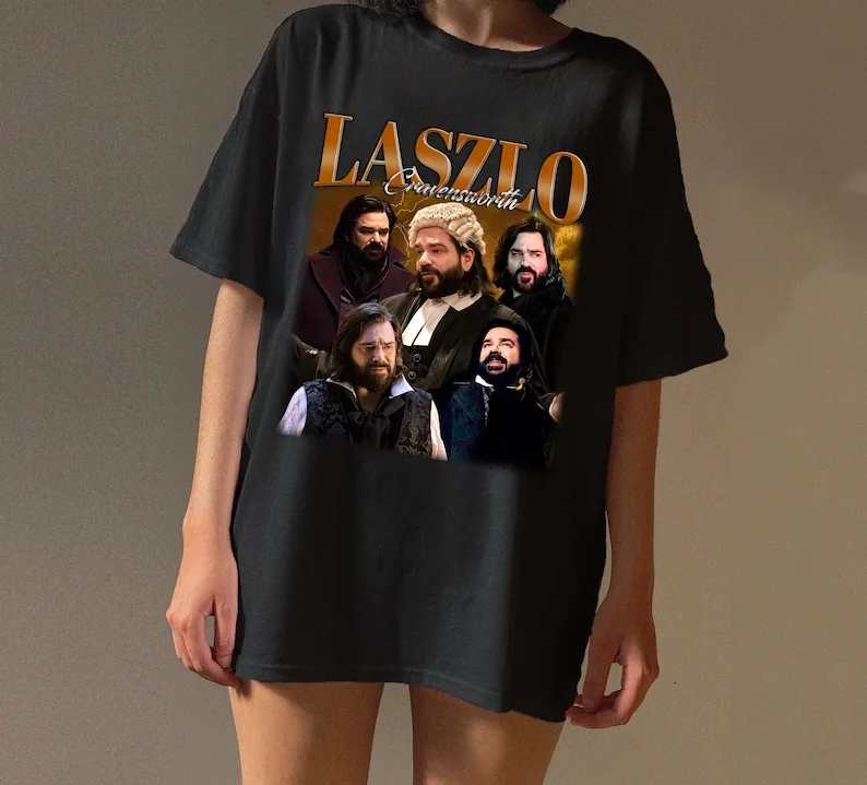 

Laszlo Cravensworth Shirt, T-Shirt, What We Do in the Shadows Retro TShirt, Laszlo Fan Gift, Vintage 90s Shirt, Bootleg Shirt