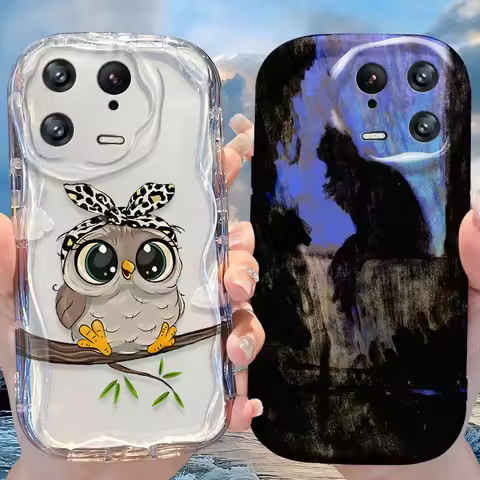 Capybara Owl Case for Xiaomi Mi 15 14T 13 Lite 12 Pro 12S 12X 11i 5G POCO X7 X6 X5 X4 GT X3 NFC F6 F5 F3 M6 Plus Silicone Cover