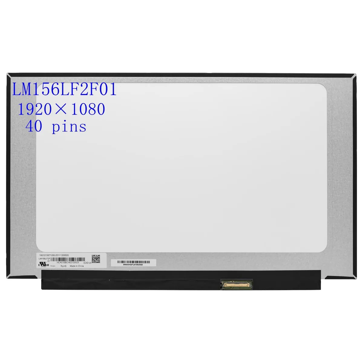 

Free Shipping 15.6" 144HZ LED LM156LF2F01 LM156LF2F N156HRA-EA1 NV156FHM-NX3 NV156FHM-NX4 40 Pins 144HZ IPS Screen FHD 1920X1080