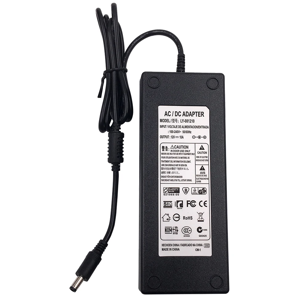 

12V 10A 120W led switching power supply adapter transformer AC 100V-240V to DC 12V +Plug(US/UK/AU/EU) free shipping