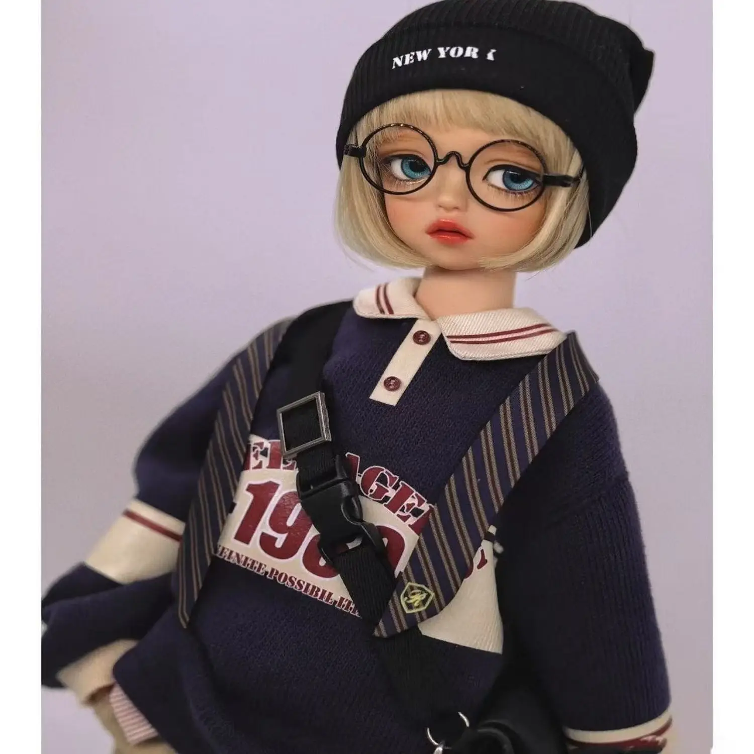 1/4 poppenkleding pak voor 45cm Bjd pop honkbalkleding set meisje speelgoed aankleden speelhuis modepop accessoires, geen pop