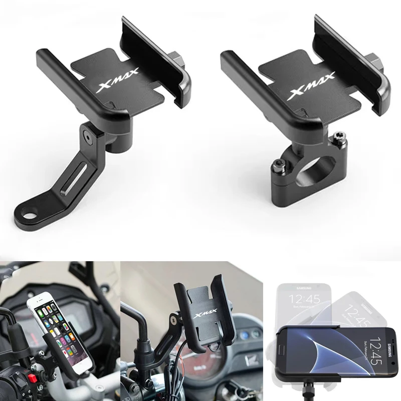 For Yamaha XMAX300 XMAX250 X MAX XMAX 300 250 125 400 2017-2022 Motorcycle Handlebar Mobile Phone Holder GPS Stand Bracket