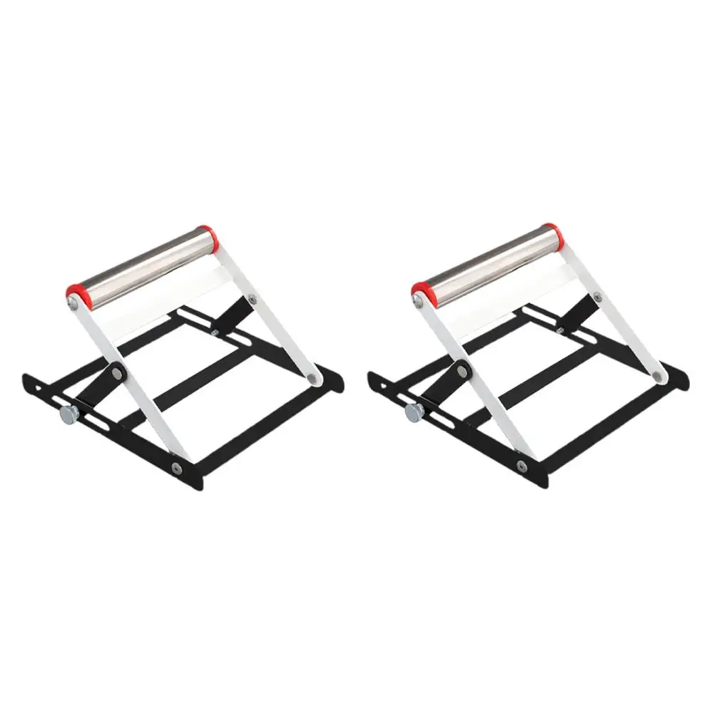 1/2pcs Cutting Machine Support Frame Adjustable Lifting Bracket Workbench Stainless Lift Frame Tools Stand Steel Power Roll E4S8