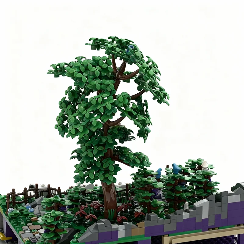 ตัวต่อ MOC ปราสาทฮอเฮนเกอร์โอลด์เซ็ค 1666 ชิ้น พร้อมต้นไม้เลื้อย ของเล่นตัวต่อเสริมสร้างจินตนาการ ของขวัญคริสต์มาส ของเล่นเสริมพัฒนาการ