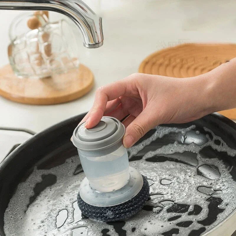 Brosse à vaisselle portable pour la cuisine, outil de lavage et de nettoyage, facile à utiliser, Regina