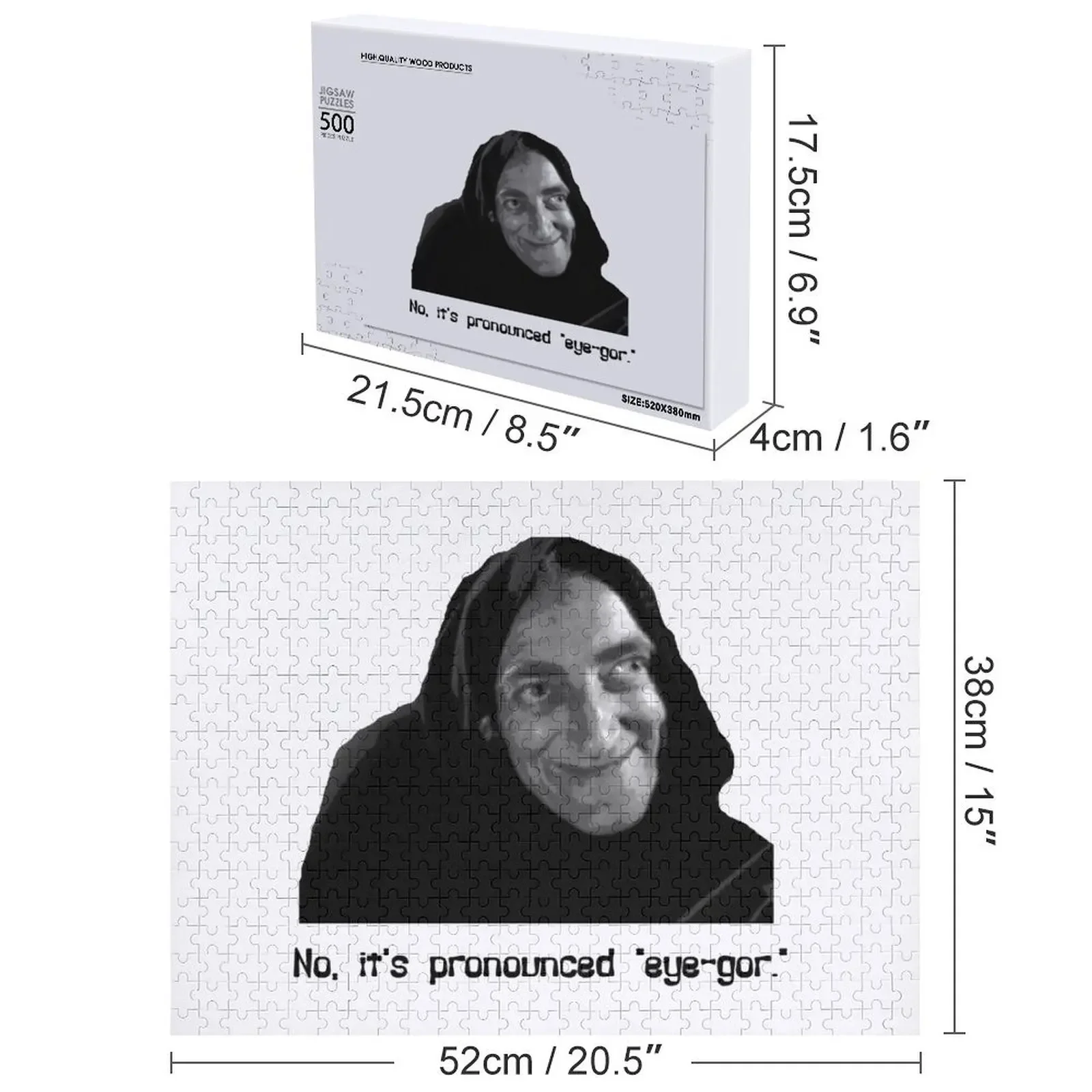 لا، إنه نضج عين غور. بازل قطع مخصصة للأطفال لعبة طفل شخصية هدايا مخصصة اسم لعبة ألغاز خشبية #4