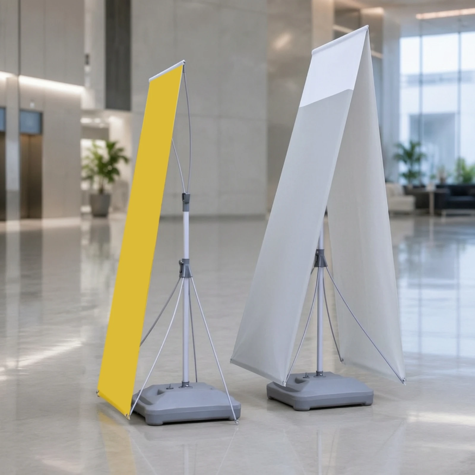 X-Shaped Poster Display Stand Easy to Assemble Double-Sided Poster Stand Floor Standing Sign Holder Heavy Duty Portable