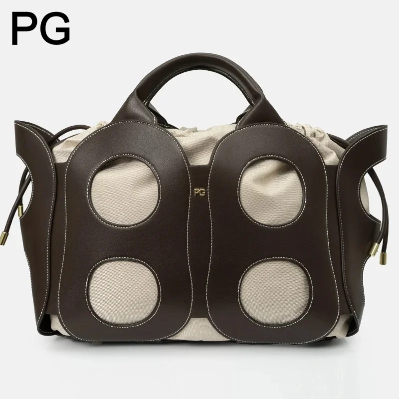 

Женская сумка PG: Ажурный дизайн, нишевый стиль, большая вместимость, для поездок на работу, премиум-класс, универсальная, для повседневного использования и свиданий