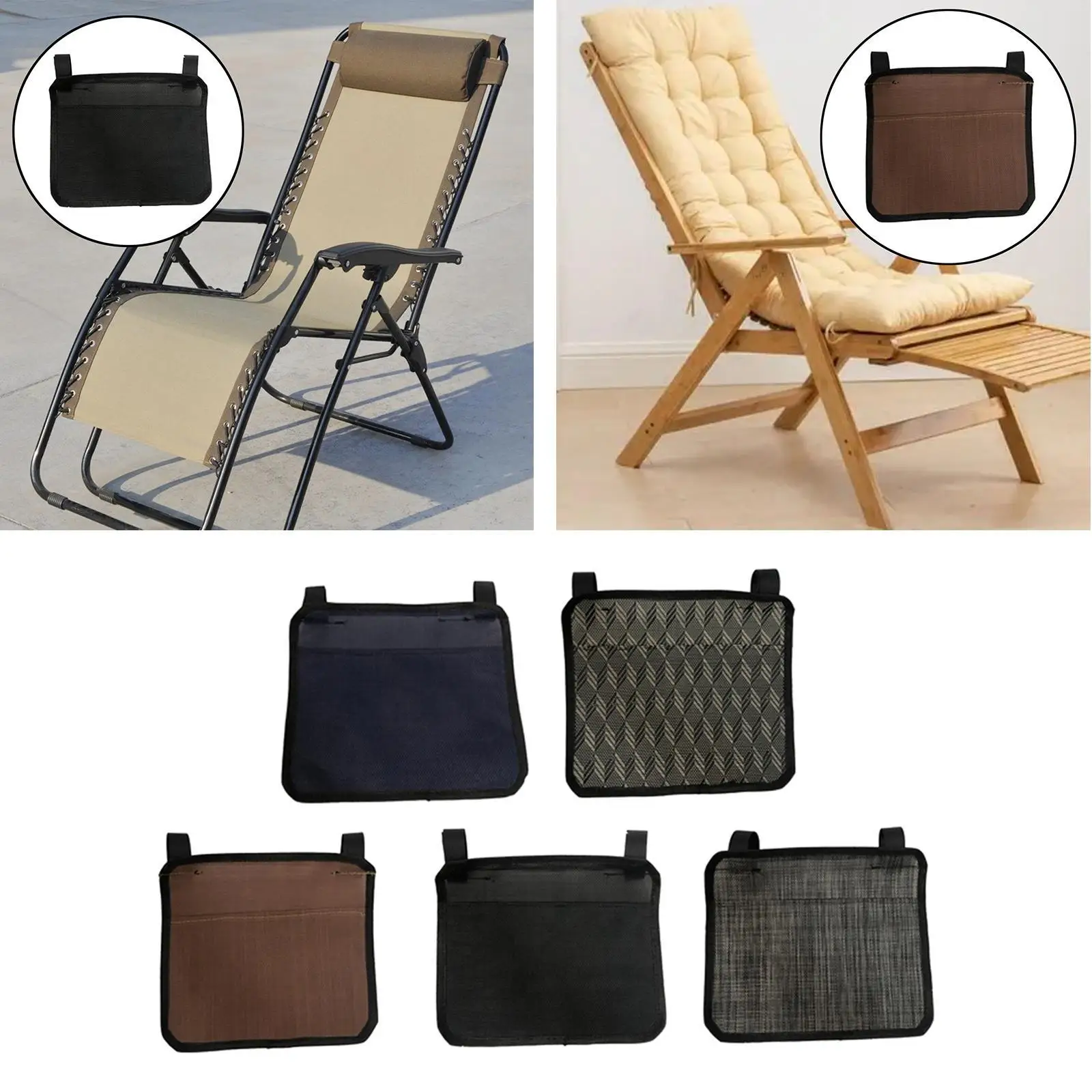 Leisure Chair Anti Gravity Chair Side Storage Bag Book Holder for Patio Camping Folding Chair Leisure Chair Anti Gravity Chair Side Storage Bag Book Holder for Patio Camping Folding Chair