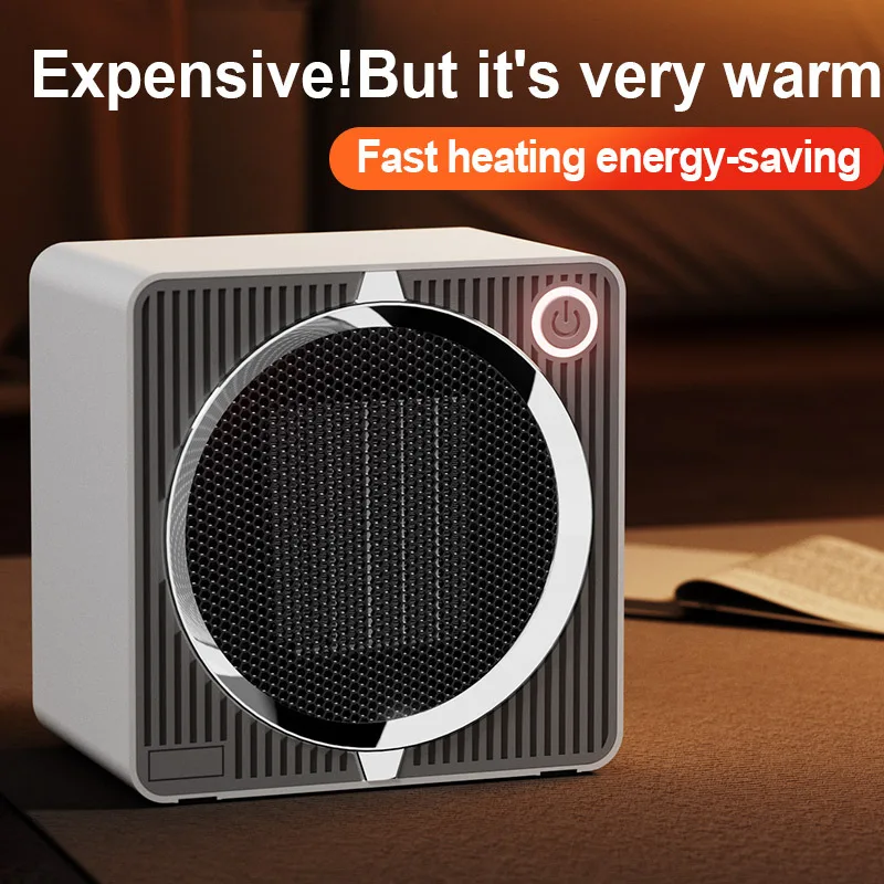 Winter Desktop Electric Heater 500W Portable Room Desk Warmer Fan Household Warm Air Household Warm Air Bedroom Warming Machine