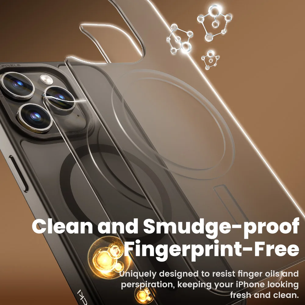 Funda magnética transparente Toocki con carga inalámbrica para iPhone 15 14 13 12 Pro Max Plus, funda protectora de TPU suave a prueba de golpes