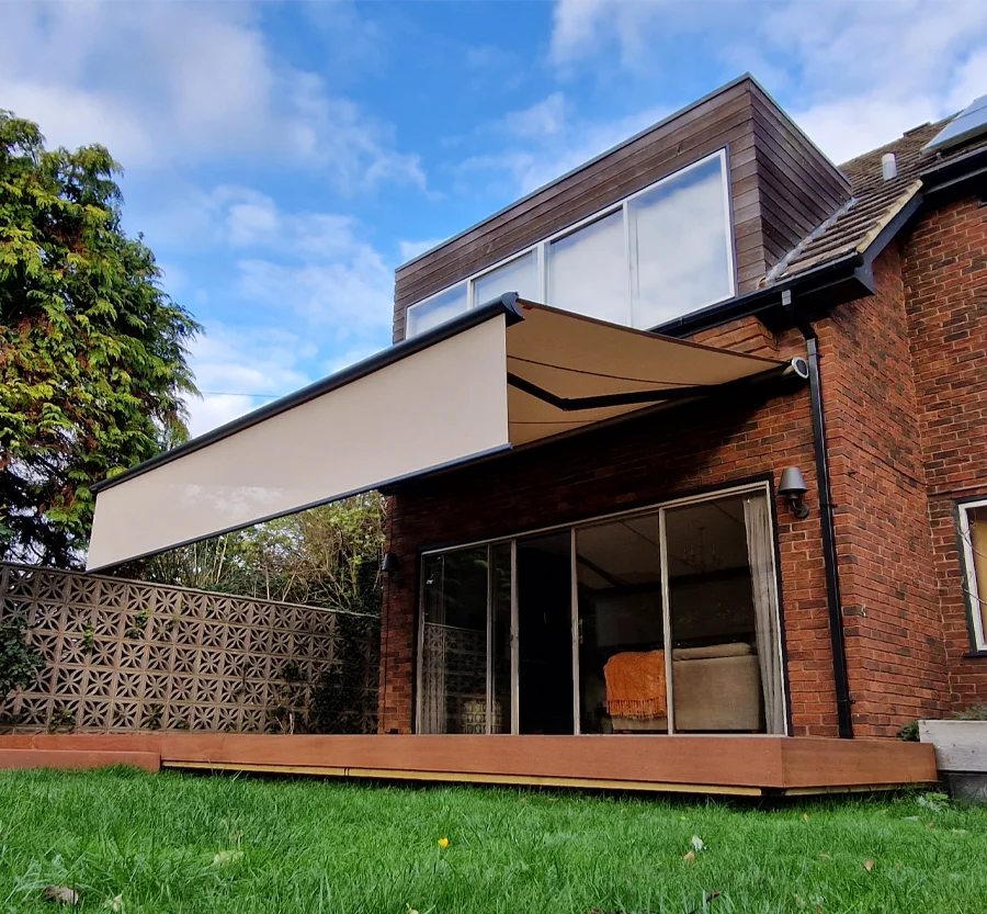 

High Strength Sunshade Aluminum Alloy Frame Waterproof Full Boox Awning Remote Control Trailer Camper RV Motorhome Awnings