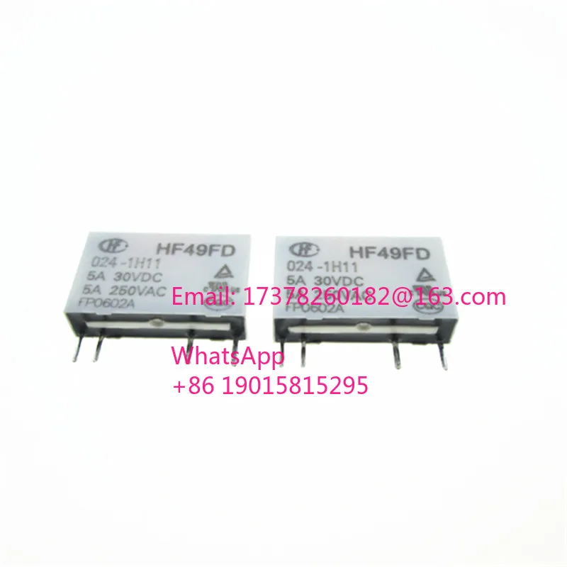 

NEW 24VDC relay HF49FD-024-1H11 HF49F-024-1H1 HF49F 024-1H1 HF49FD 024-1H11-24VDC JZC-49F 024-1H11 24VDC 24VDC 24V 5A 250V DIP4