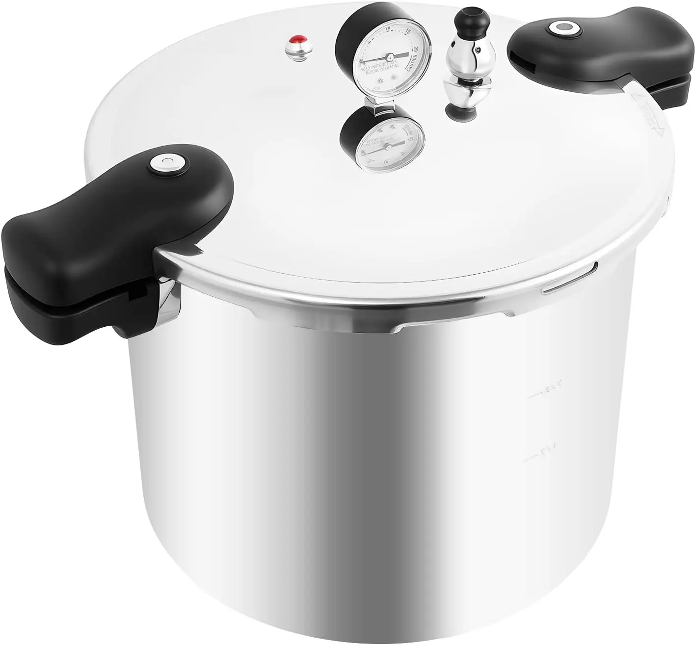 

Pressure Cooker,23 Quart Aluminium Alloy High Pressure Cooking Pot,Thickened Explosion-Proof Canning Pressure Cooker