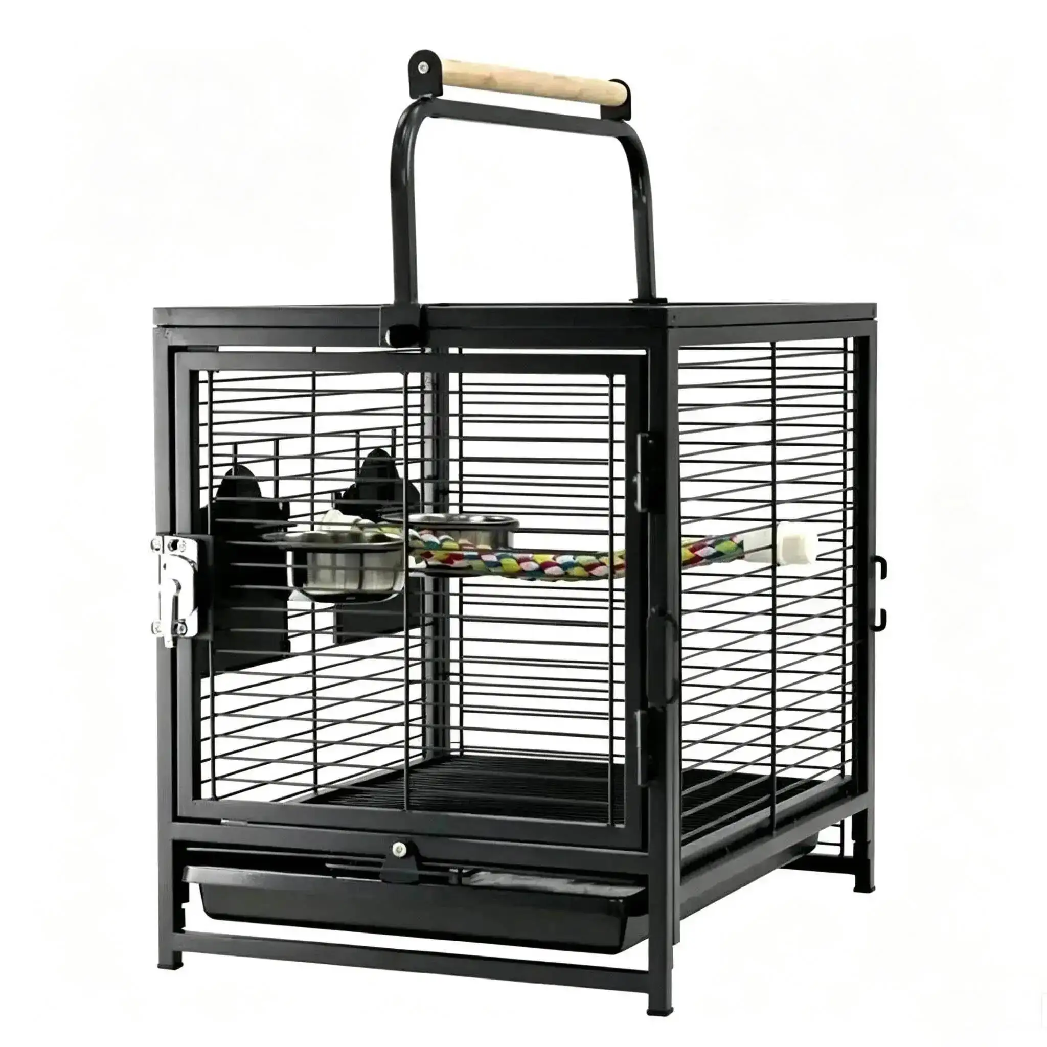 Quality Cage Creative Iron Portable House Take-out Wrought Bird Parrot Cage Modern Bird Household High Light Luxury Parrot Villa