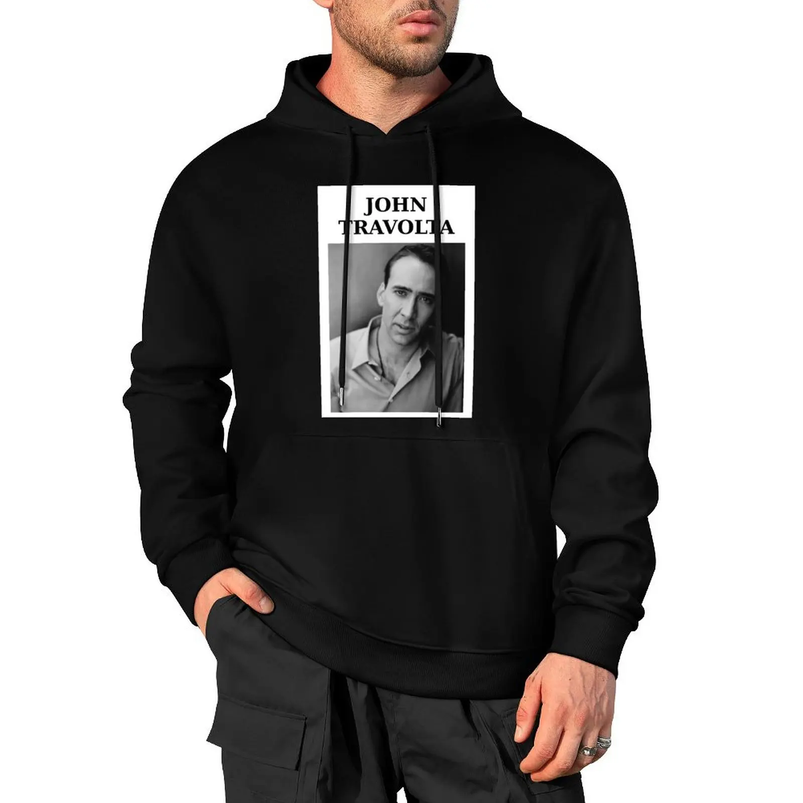 

Nicolas Travolta... John Cage... WTF Pullover Hoodie autumn new products men clothing new in hoodies & sweatshirts